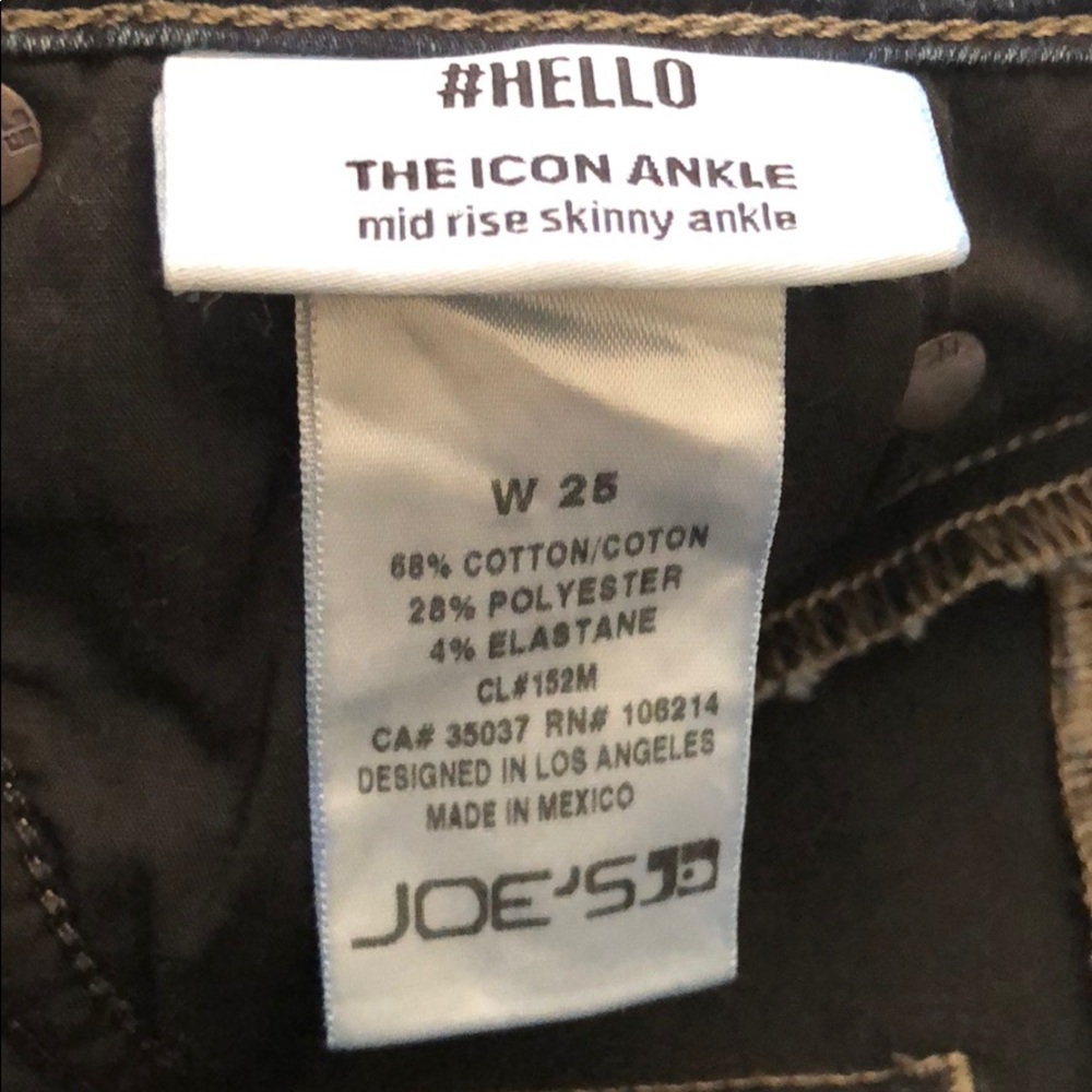 Joes Women’s Icon Midrise Skinny Ankle Jean Size25 - Picture 6 of 7